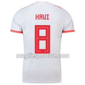 Completo Calcio Spagna Xavi 8 Divisa Trasferta Mondiali 2018